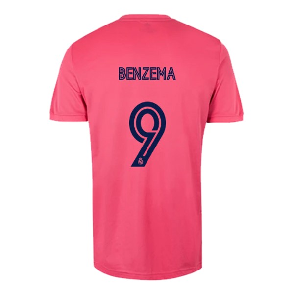 Trikot Real Madrid Auswarts NO.9 Benzema 2020-21 Pink Fussballtrikots Günstig